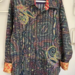 Robert Graham Multicolor Paisley Dress Shirt